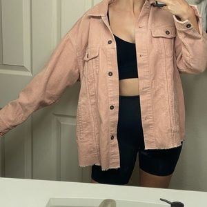 Zara oversized corduroy shacket